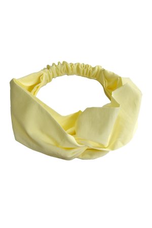 Lastikli Saç Bandanası - Soft Sarı