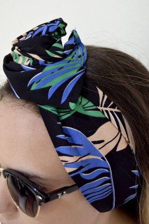 Telli Saç Bandanası - Dark Palm