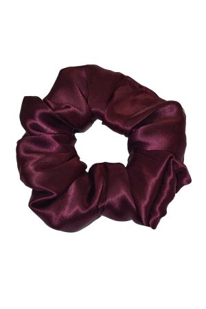 Lastikli Saten Toka - Bordo