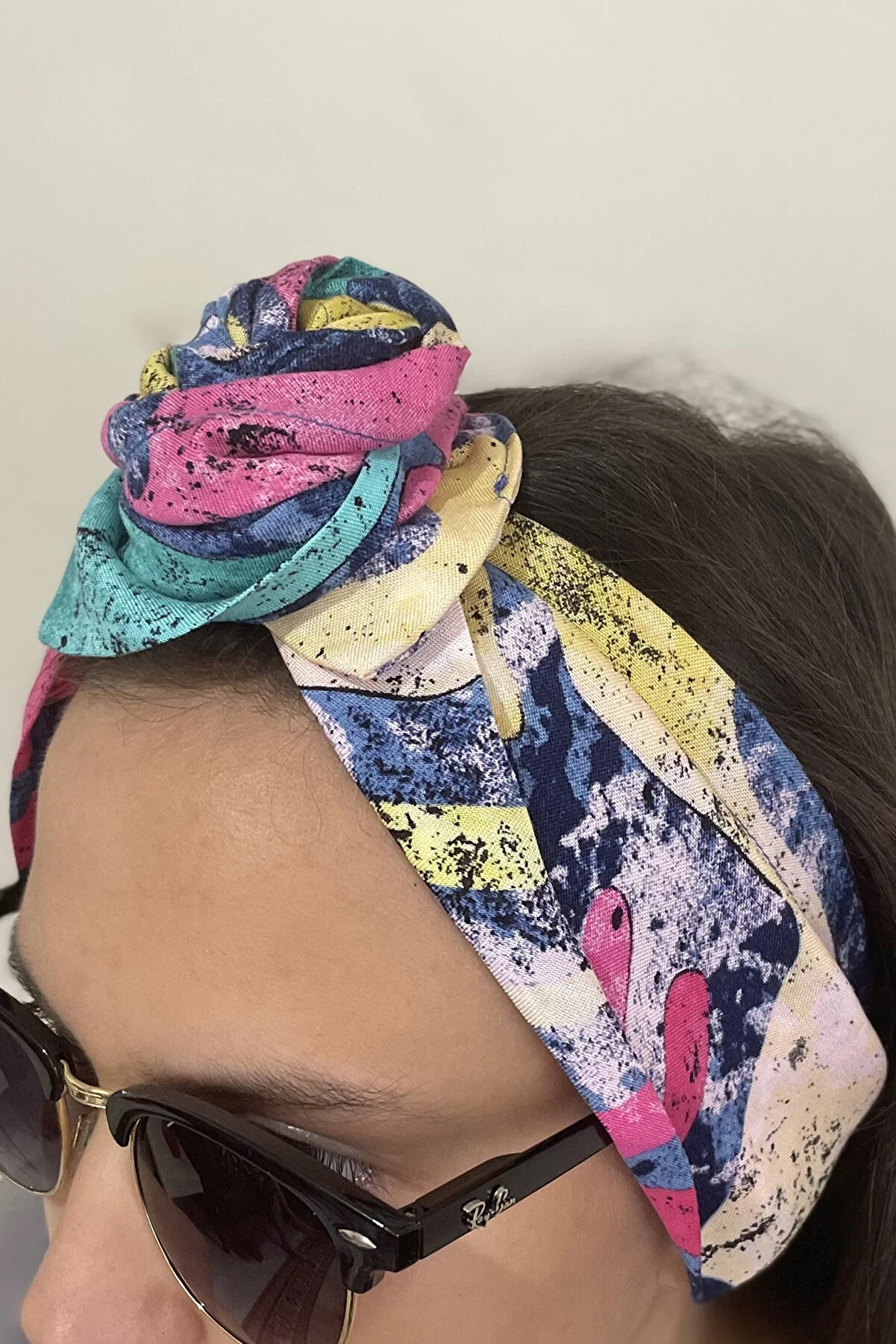 Telli Saç Bandanası - Spraying Colors - Görsel 2