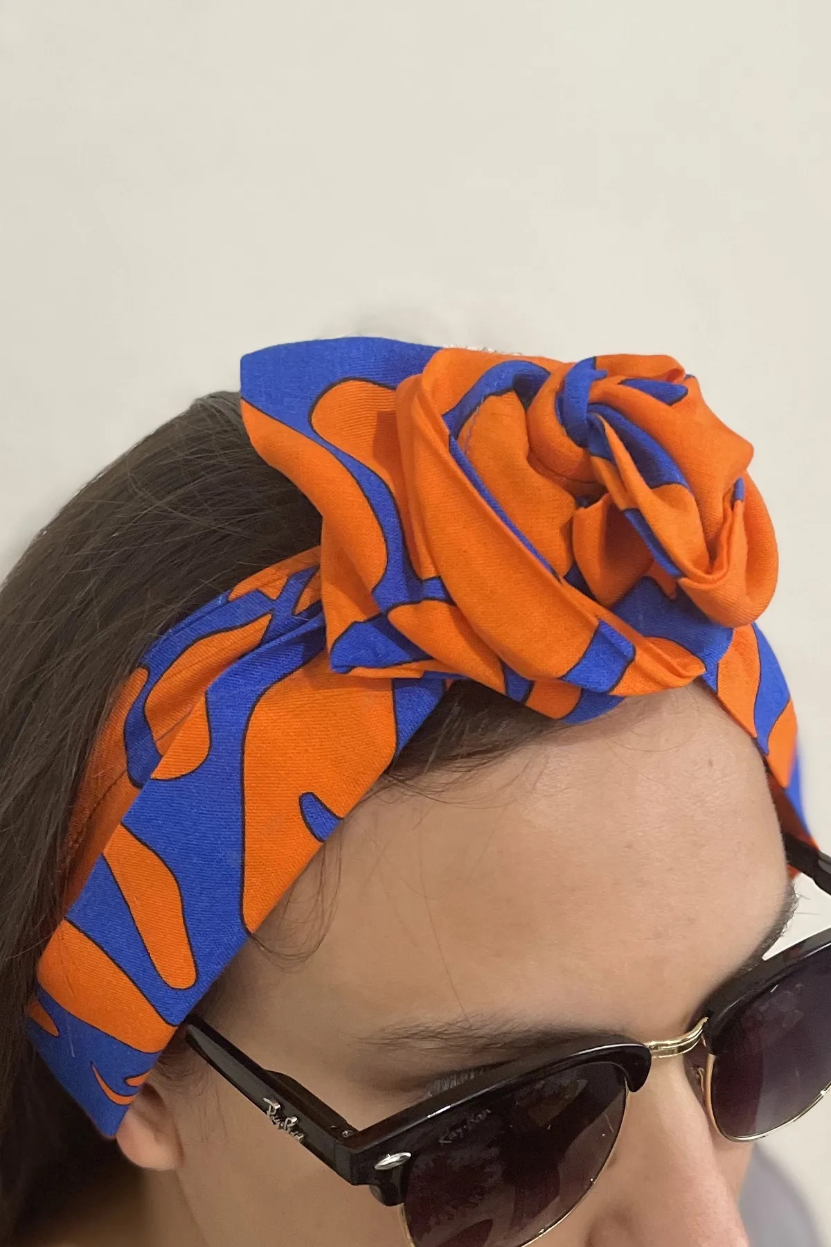 Telli Saç Bandanası - Orange Love