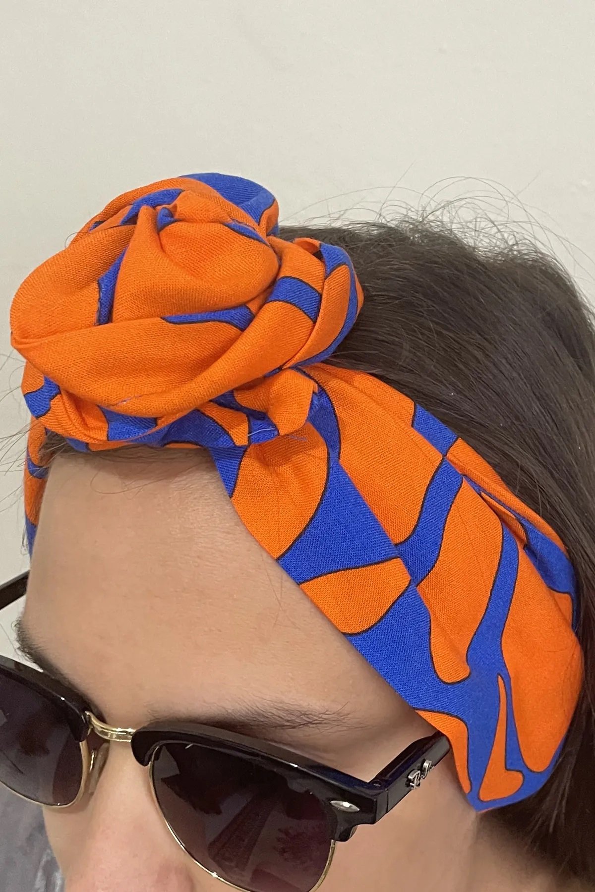 Telli Saç Bandanası - Orange Love - Görsel 2