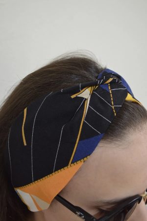 Lastikli Saç Bandanası - Triangle Strips